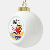 かわいいモダンバレンタインオーナメント セラミックボールオーナメント (右)