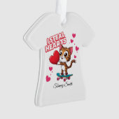 かわいいモダンバレンタインオーナメントforガールフレンド オーナメント (正面)