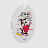 かわいいモダンバレンタインオーナメントforガールフレンド オーナメント (正面)