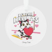 かわいいモダンバレンタインオーナメントforガールフレンド オーナメント (裏面)