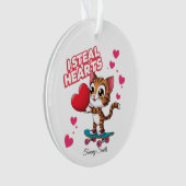 かわいいモダンバレンタインオーナメントforガールフレンド オーナメント (正面)