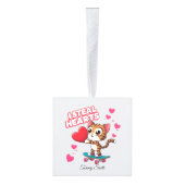 かわいいモダンバレンタインオーナメントforガールフレンド キューブオーナメント (右)