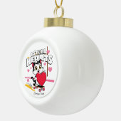 かわいいモダンバレンタインオーナメントforガールフレンド セラミックボールオーナメント (右)