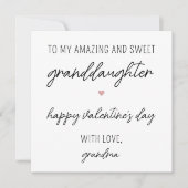 かわいいモダンバレンタインデーのおじいさん用カード カード (正面)