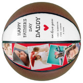 かわいいモダンフォトコラージュの父の日 バスケットボール (正面)