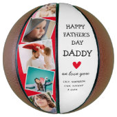 かわいいモダンフォトコラージュの父の日 バスケットボール (縦)