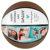 かわいいモダンフォトコラージュ父の日バスケットボール バスケットボール (正面)