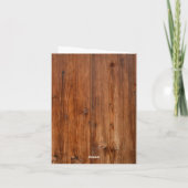 かわいいモダンフォトコラージュHappy First Faters Day カード (裏面)