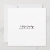 かわいいモダンフォトコラージュHappy First Faters Day カード (裏面)