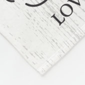 かわいいモダンフォトコラージュHappy First Faters Day フリースブランケット (角)