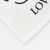 かわいいモダンフォトコラージュHappy First Faters Day フリースブランケット (角)