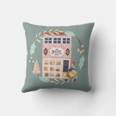 かわいいモダンブックストア クッション (裏面)