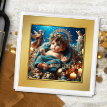 かわいいモダンベビーイエズメリークリスマス