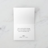 かわいいモダンベビーハイランド牛サンキューカード サンキューカード (内部)