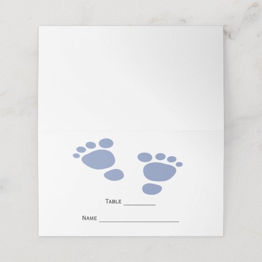 かわいいモダンベビーフットプリント赤ちゃんシャワー プレイスカード (外部開封)