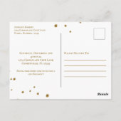 かわいいモダンベーカリーグランドオープニングクお洒落ッキー ポストカード (裏面)