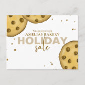 かわいいモダンベーカリー販売お洒落Cookieはがき ポストカード (正面)