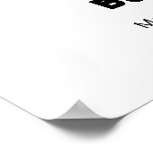 かわいいモダンボウアイスクリームベビーポップ・アートのシャワーへようこそ ポスター (角)