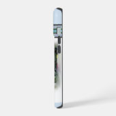 かわいいモダンボクサーのドッグアート iPhone 15ケース (左側面)