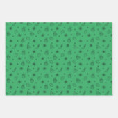 かわいいモダンミニマルなクリスマスウィンターセット ラッピングペーパーシート (正面3)