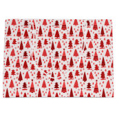 かわいいモダンミニマルなクリスマスツリー ラージペーパーバッグ (正面)