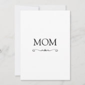 かわいいモダンミニマル主義のお母さんの日 カード (正面)