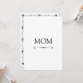 かわいいモダンミニマル主義のお母さんの日 カード (正面/裏面インサイチュ)