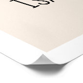 かわいいモダンレインボーベビー名 ポスター (角)