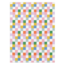 かわいいモダンレトロチカラフルェック