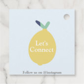 かわいいモダンレモンサンキューカンパニー文字クラシック フェイバータグ (裏面)