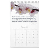 かわいいモダン写真の花と宗教 カレンダー (1月 2026)