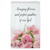 かわいいモダン写真の花と宗教 カレンダー (カバー)