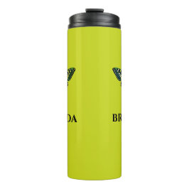 かわいいモダン写真バタフライグリーン タンブラー