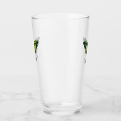 かわいいモダン写真バタフライ追加の名前 タンブラーグラス (右)