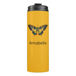 かわいいモダン写真バタフライ追加の名前 タンブラー