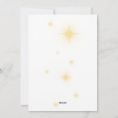 かわいいモダン出生シーンベビーイエス シーズンカード (裏面)