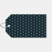 かわいいモダン動物の友達とそりのクリスマス ギフトタグ (裏面横)