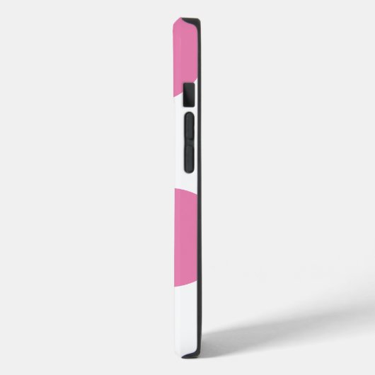 かわいいモダン名大ピンク水玉模様 Case-Mate iPhoneケース (裏面 / 左)