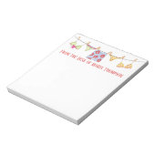 かわいいモダン夏の水着ミニマルおもしろい ノートパッド (回転)