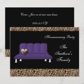 かわいいモダン家具のお披露目パーティー 招待状 (正面/裏面)