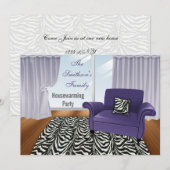 かわいいモダン家具のお披露目パーティー 招待状 (正面/裏面)