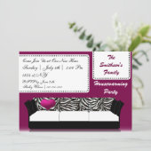 かわいいモダン家具のお披露目パーティー 招待状 (スタンド正面)