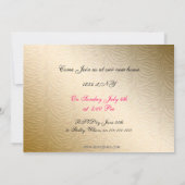 かわいいモダン家具引っ越し祝いパーティーパーティー 招待状 (裏面)