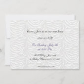 かわいいモダン家具引っ越し祝いパーティーパーティー 招待状 (裏面)