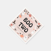 かわいいモダン小さなブー22歳の誕生日 スタンダードカクテルナプキン (角)