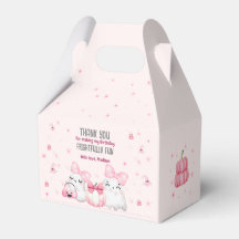 かわいいモダン幽霊ハロウィーン誕生日パーティーピンク