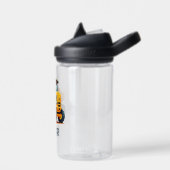 かわいいモダン建築トラックパーソナライズされた ウォーターボトル (左面)