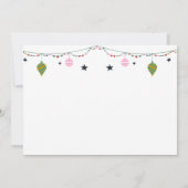 かわいいモダン思い出にすてき残るハッピークリスマス 招待状 (裏面)