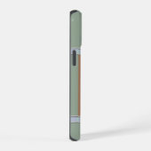 かわいいモダン柴犬ドッグアート iPhone 15ケース (右側面)