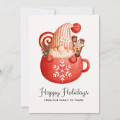 かわいいモダン格言マグクリスマスフラットホリデーカード シーズンカード (正面)